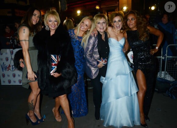 Jennifer Saunders, Judy Craymer, Melanie Brown, Geri Halliwell, Emma Bunton, Melanie Chisholm à la Premiere de la comedie musicale des Spice Girls 'The Viva Forever' a Londres le 11 Decembre 2012.
