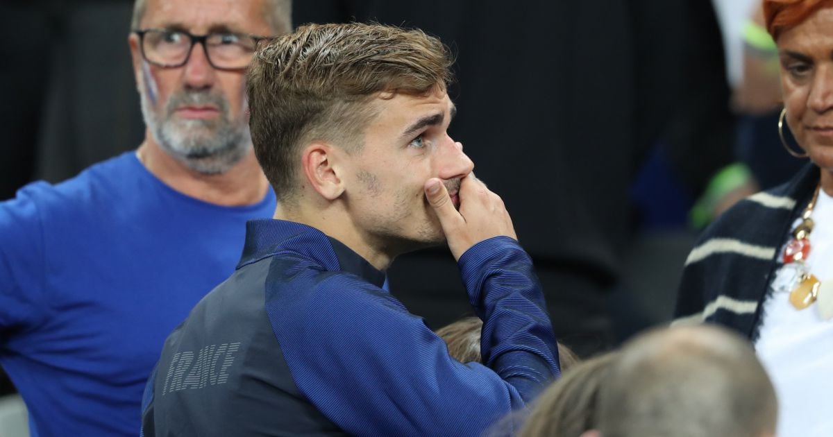 Antoine Griezmann avec ses parents Alain et Isabelle - Les joueurs retrouvent leur famille dans ...