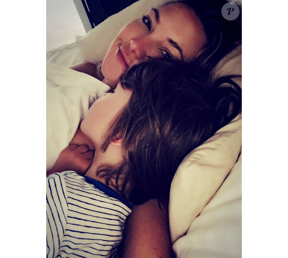 Kate Hudson fête le 5e anniversaire de son fils Bingham. Photo publiée sur Instagram, le 9 juillet 2016