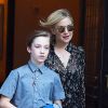 Kate Hudson et son fils Ryder sortent du théâtre Hamilton à Broadway, New York le 9 juin 2016. © CPA/Bestimage
