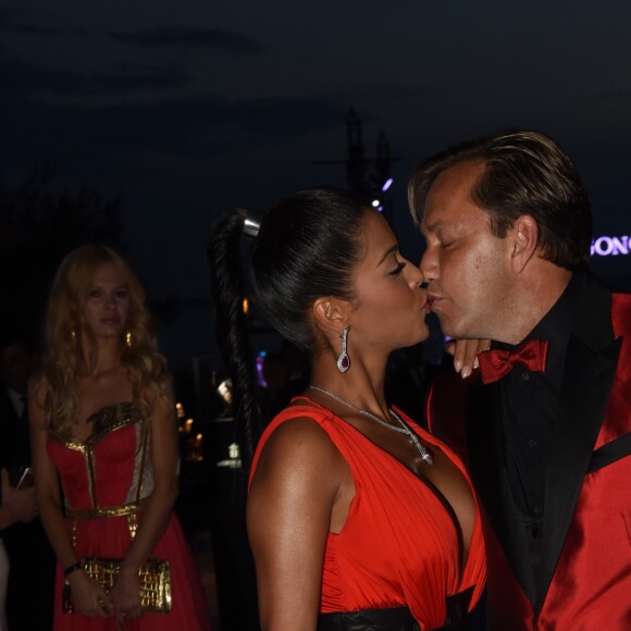 Ayem Nour et son compagnon Vincent - Soirée de Grisogono à l'hôtel Eden Roc au Cap d'Antibes lors du 68ème Festival International du film de Cannes. Le 19 mai 2015