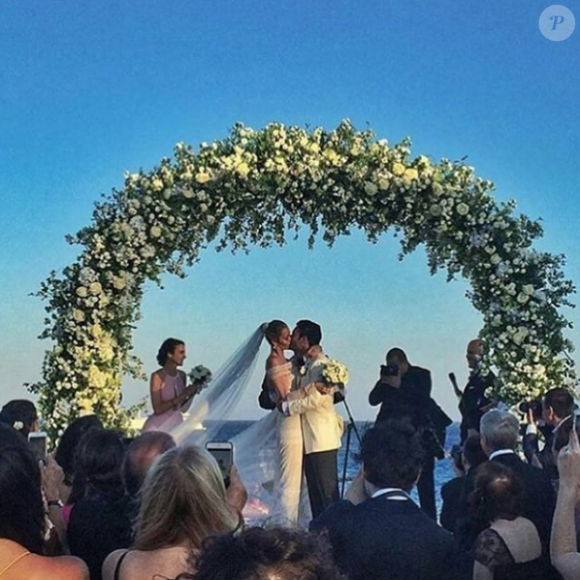 Ana Beatriz Barros et Karim El Chiaty se marient à Mykonos. Juillet 2016.