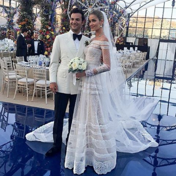 Mariage d'Ana Beatriz Barros et Karim El Chiaty à Mykonos. Juillet 2016.