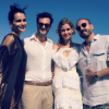 Le mannequin Fernanda Motta, Karim El Chiaty, Ana Beatriz Barros et Roger Rodrigues - Mariage d'Ana Beatriz Barros et Karim El Chiaty à Mykonos. Juillet 2016.