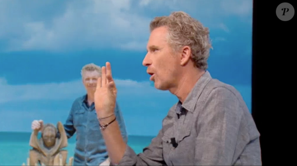 Denis Brogniart fait d'importantes révélations sur la prochaine édition de "Koh-Lanta" sur TF1. Emission "Le Tube" sur Canal+. Le 25 juin 2016.