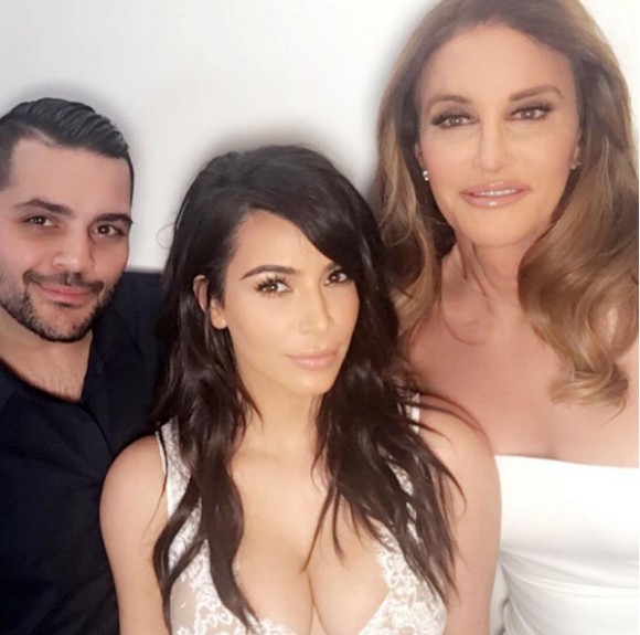 Photo de Michael Costello, Kim Kardashian et Caitlyn Jenner publiée le 13 juillet 2016.