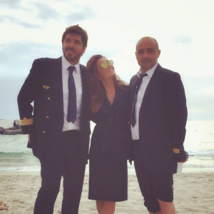Jenifer en tournage en Corse pour le show "Les copains d'abord" qui sera diffusé en septembre sur France 2.