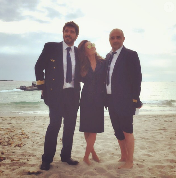Jenifer en tournage en Corse pour le show "Les copains d'abord" qui sera diffusé en septembre sur France 2.