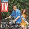 Amir et Iris, Miss France 2016, en couverture de "TV Magazine", en kiosques le 15 juillet 2016.