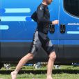 Exclusif - Pierre Casiraghi à Malcesine sur le Lac de Garde le 8 juillet 2016, lors du 2e jour de course de la 2e étape du GC32 Racing Tour qu'il dispute à bord du catamaran Malizia, impliqué dans un très impressionnant accident qui n'a par miracle fait de dégâts que matériels.