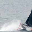 Exclusif - Pierre Casiraghi, son équipage et le Malizia, catamaran à foils qu'il barre, ont été victime d'un très impressionnant accident à Malcesine sur le Lac de Garde le 8 juillet 2016, lors du 2e jour de course de la 2e étape du GC32 Racing Tour. Malizia est entré en collision avec un bateau de presse semi-rigide. La collision n'a heureusement fait de dégâts que matériels.