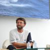 Pierre Casiraghi, vice-président du Yacht Club de Monaco, lors de la conférence de presse de présentation avec Giovanni Soldini du bateau Maserati Multi70 skippé par Giovanni Soldini au Yacht Club de Monaco le 29 juin 2016
