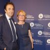 Claude Chirac et son mari, Frédéric Salat-Baroux - Patrick Drahi se voit décerner le Prix Scopus au cours du Gala éponyme le 18 mars 2015 à Paris.