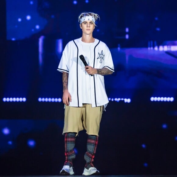 Justin Bieber en concert à Auburn Hills dans le cadre de sa tournée "The Purpose World Tour", le 26 avril 2016. © Marc Nader/Zuma Press/Bestimage