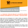 Communiqué de l'association La Voix de l'Enfant concernant les accusations à l'encontre de Jean-Marc Morandini. Juillet 2016.