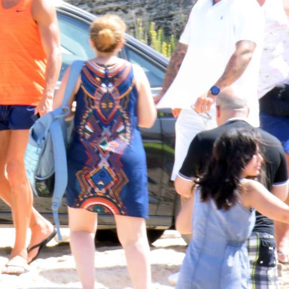 Cristiano Ronaldo profite avec ses proches et notamment son fils Cristiano Jr. de ses vacances dans les Baléares, ici à Formentera le 19 juillet 2016.