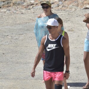 Cristiano Ronaldo en vacances en famille à Ibiza le 17 juillet 2016.