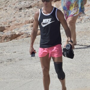 Cristiano Ronaldo en vacances en famille à Ibiza le 17 juillet 2016.