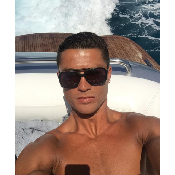 Cristiano Ronaldo en vacances sur un yacht, photo Instagram en juillet 2016