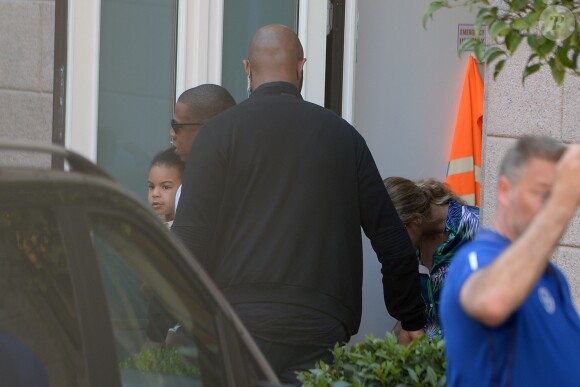 Beyoncé, Jay Z et leur fille Blue Ivy à Milan. Le 19 juillet 2016.