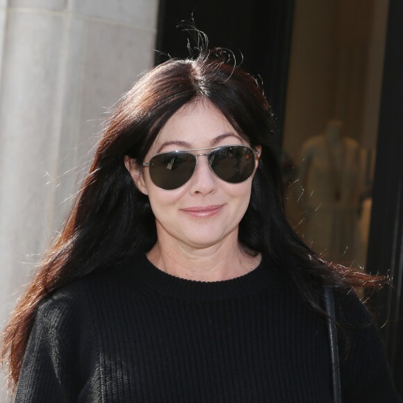 Shannen Doherty à Paris le 18 mars 2016.