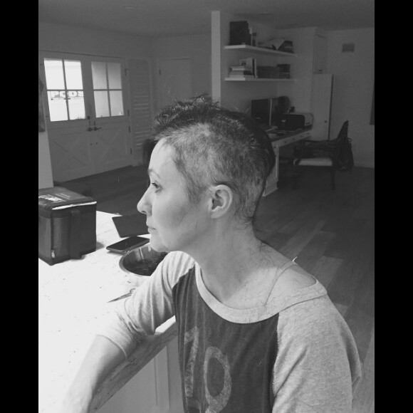 Shannen Doherty, atteinte d'un cancer, se rase le crâne. Le 20 juillet 2016.