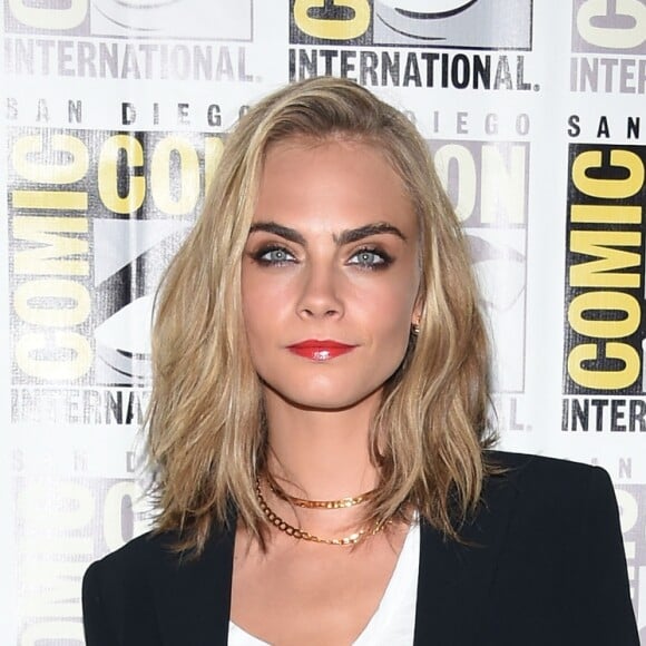 Cara Delevingne au panel d'EuropaCorp pour Valerian and the City of a Thousand Planets, au Comic-Con 2016, San Diego, le 21 juillet 2016.