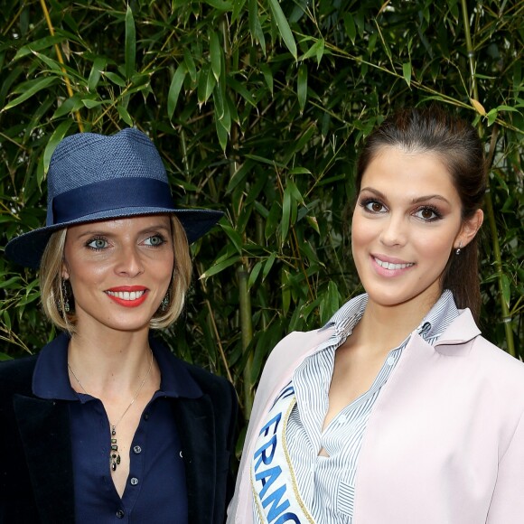 Sylvie Tellier et Iris Mittenaere (Miss France 2016) - People au village des internationaux de France de tennis à Roland Garros à Paris 5 juin 2016. © Dominique Jacovides / Bestimage