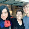 Christina Grimmie avec sa maman et son frère en mai 2016.