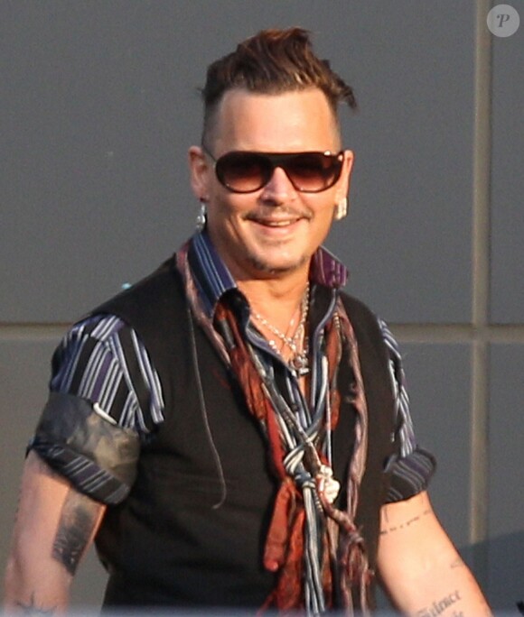 Exclusif - Johnny Depp au Casino Sands à Bethlehem en Pennsylvanie, le 1er juillet 2016