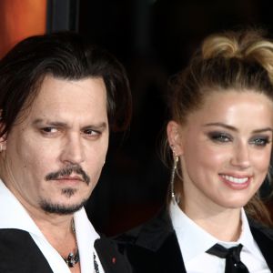 Johnny Depp et sa femme Amber Heard - Première de "The Danish Girl" au théatre Westwood village à Westwood le 21 novembre 2015.