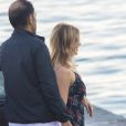 Exclusif - Jennifer Aniston sur un yacht à Amalfi. Italie, le 21 juillet 2016.