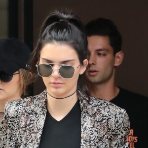 Gigi Hadid et Kendall Jenner quittent l'appartement de Gigi à New York le 24 juillet 2016.