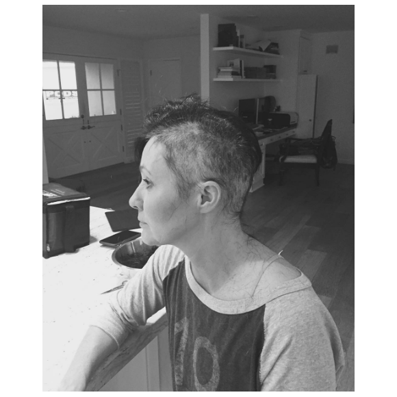 Shannen Doherty, atteinte d'un cancer, doit se raser la tête. Photo publiée sur Instagram, le 26 juillet 2016