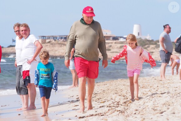 Exclusif - Andreas Nikolaus "Niki" Lauda en vacances en famille à Ibiza, le 13 juin 2015.
