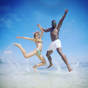 Ariane Brodier et Fulgence Ouedraogo en vacances à Bali, la dernière semaine de Juillet 2016.