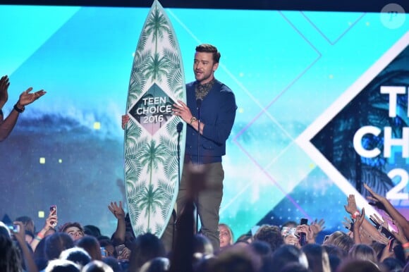Justin Timberlake - Cérémonie des Teen Choice Awards 2016 dans la salle "The Forum" à Inglewood, Los Angeles, le 31 juillet 2016.