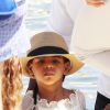 Beyoncé Knowles, Jay Z et leur fille Blue-Ivy arrivent à Beaulieu-sur-mer le 31 juillet 2016