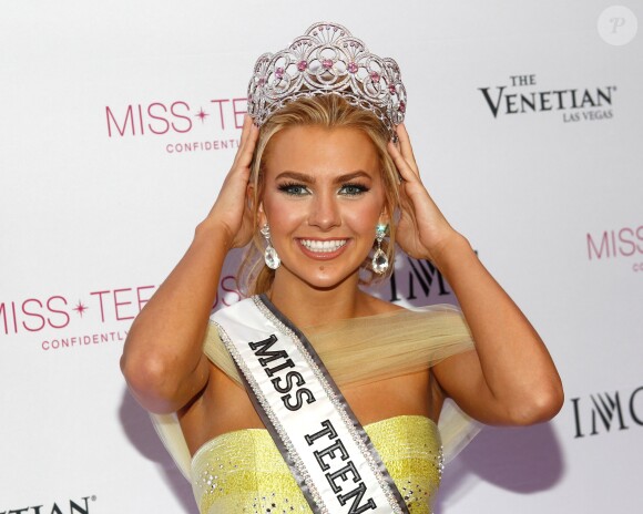 Karlie Hay (Miss Teen USA 2016) lors de son élection au Venetian Resort Hotel Casino à Las vegas le 30 juillet 2016