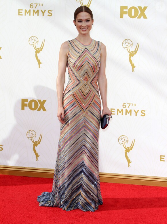 Ellie Kemper à la 67ème cérémonie annuelle des Emmy Awards au Microsoft Theatre à Los Angeles, le 20 septembre 2015