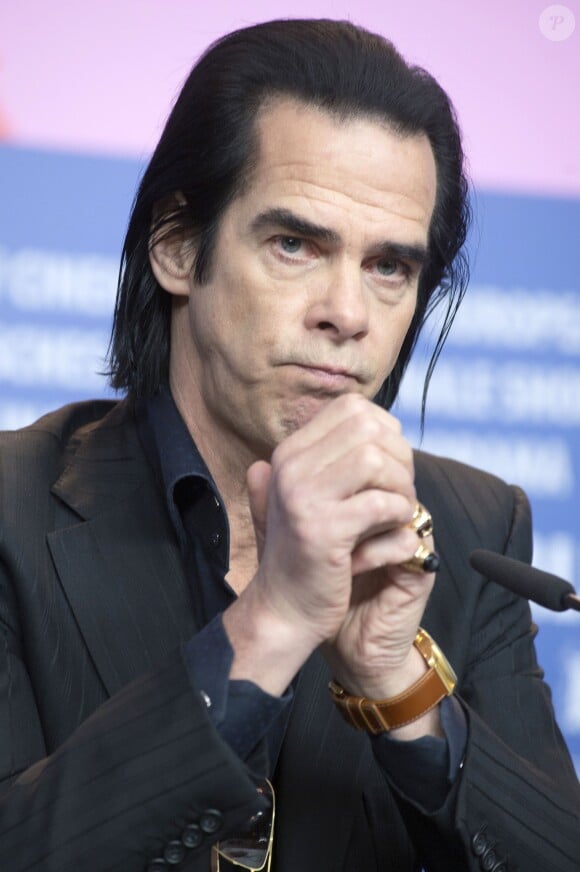 Nick Cave lors de la conférence de presse du film "20000 Days on Earth" pendant le 64ème Festival International du Film de Berlin, le 10 février 2014.