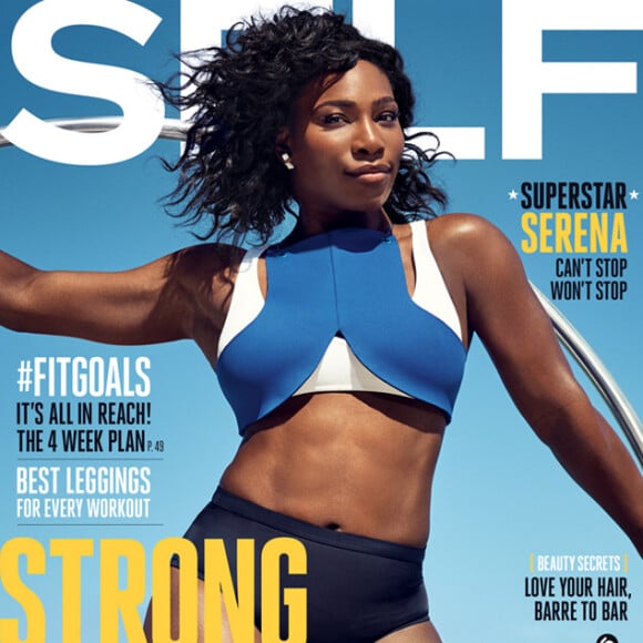 Serena Williams en couverture du numéro de septembre 2016 de SELF. Photo par Mark Seliger.