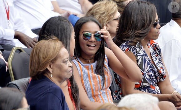Michelle Obama et ses filles Sasha et Malia à Cuba, le 22 mars 2016