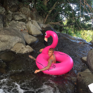 Justin Bieber en vacances à Hawaï. Photo publiée sur Instagram au début du mois d'août 2016