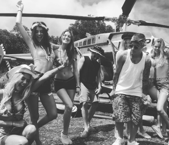 Justin Bieber en vacances à Hawaï. Photo publiée sur Instagram au début du mois d'août 2016
