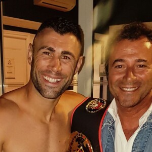 Yohan Lidon et Bernard Montiel à Saint-Tropez le 4 août 2016