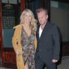 Christie Brinkley et son compagnon John Mellencamp sortent de leur hôtel à New York, le 2 février 2016.