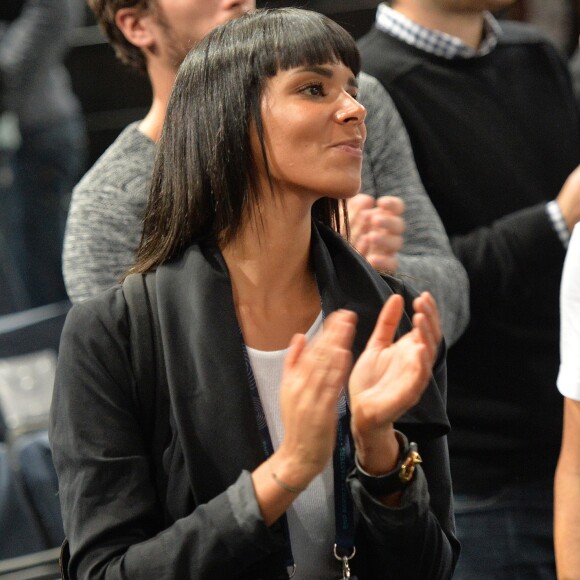 Shy'm (Tamara Marthe) - La chanteuse Shy'm (Tamara Marthe) encourage son petit-ami Benoît Paire lors du tournoi BNP Paribas Masters à l'Accor Hotels Arena à Paris le 3 novembre 2015. Malgré les encouragements de sa dulcinée, Benoît Paire à été éliminé par Gilles Simon au 2e tour du BNP Paribas Masters (6-4, 4-6, 6-1). © Veeren / Bestimage