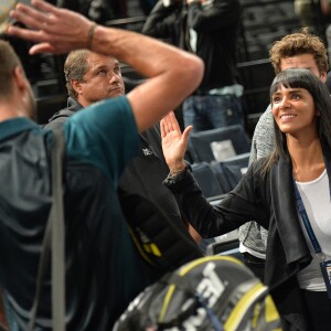 Shy'm (Tamara Marthe) et son petit-ami Benoît Paire - La chanteuse Shy'm (Tamara Marthe) encourage son petit-ami Benoît Paire lors du tournoi BNP Paribas Masters à l'Accor Hotels Arena à Paris le 3 novembre 2015. © Veeren / Bestimage