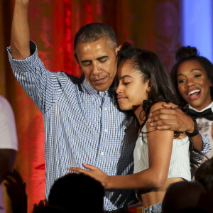 Barack Obama et Malia, lors des 18 ans de la jeune fille à  Washington, le 4 juillet 2016